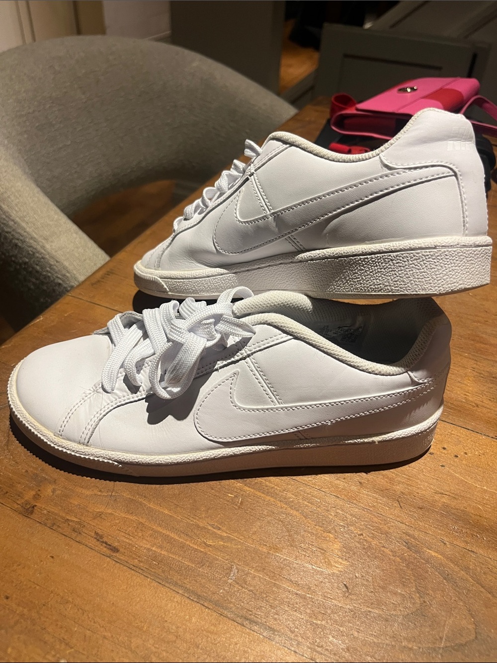 Nike Women’s White Low-Top Leather Sneakers